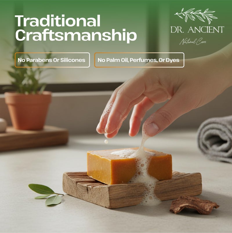 Dr.Ancient Wild Pistacia Bittim Soap Bar Organic Natural Vegan Traditional Handmade Antique - No Chemicals, Pure Natural Soaps! - Image 5